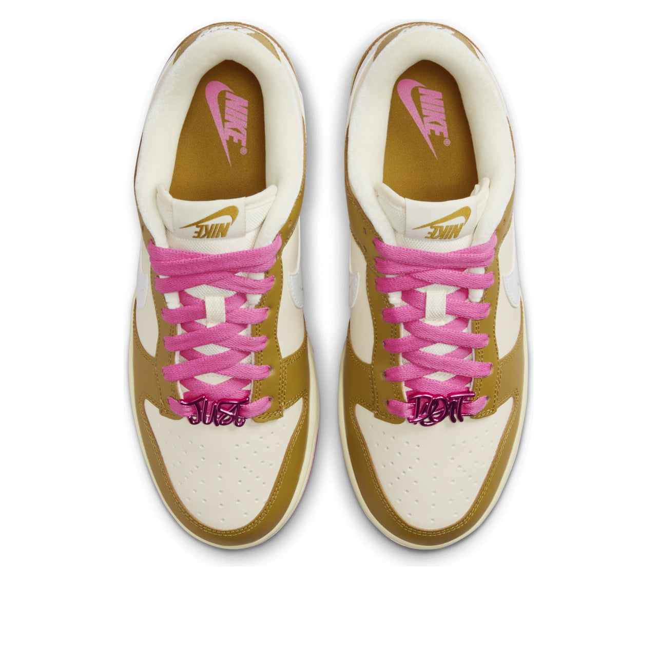 (WMNS) Nike Dunk Low 'Just Do It - Bronzine Pink' FD8683-700