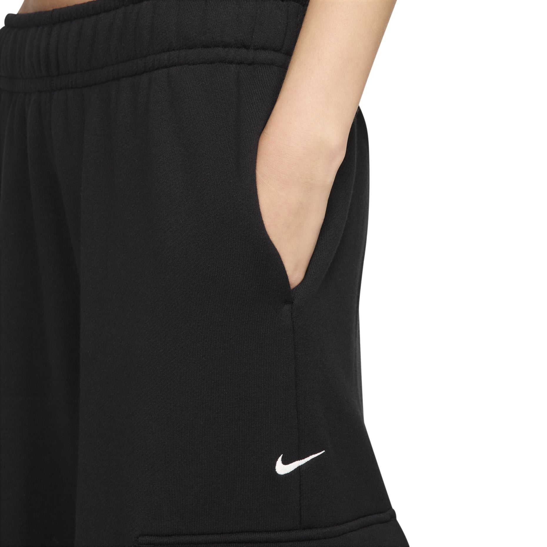 (WMNS) Nike Sportswear Low Rise Oversized French Terry Pants Asia Sizing 'Black' FV7513-010