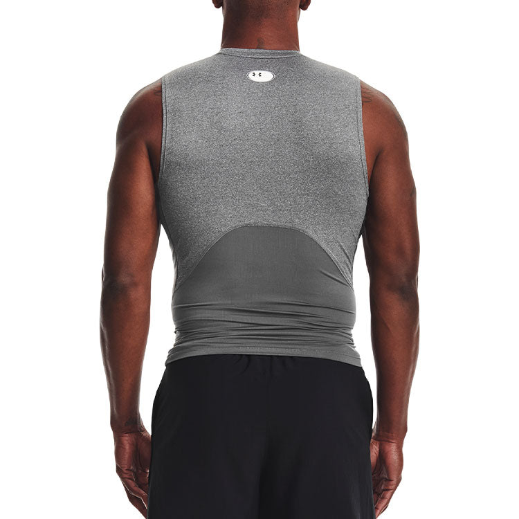 Under Armour HeatGear Sleeveless Shirt 'Carbon Heather Black' 1361522-090