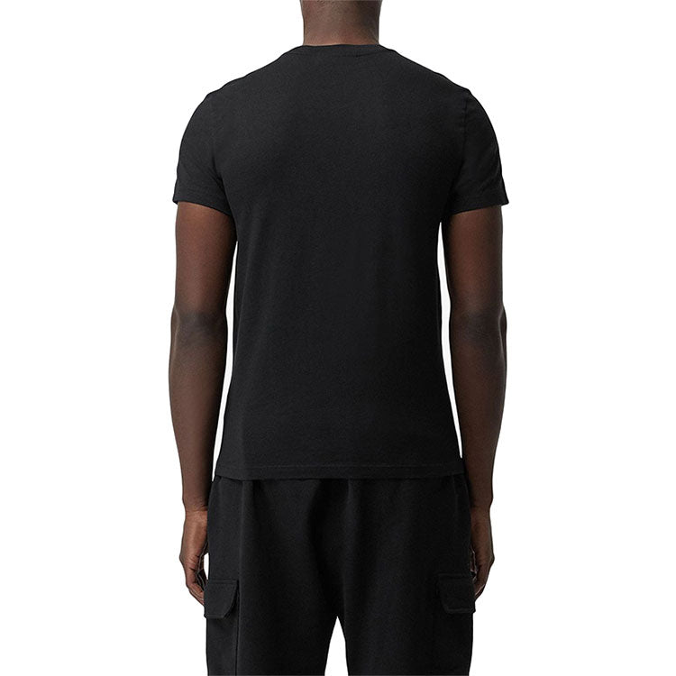 Burberry Logo Solid Color Short Sleeve Unisex Black 80078141