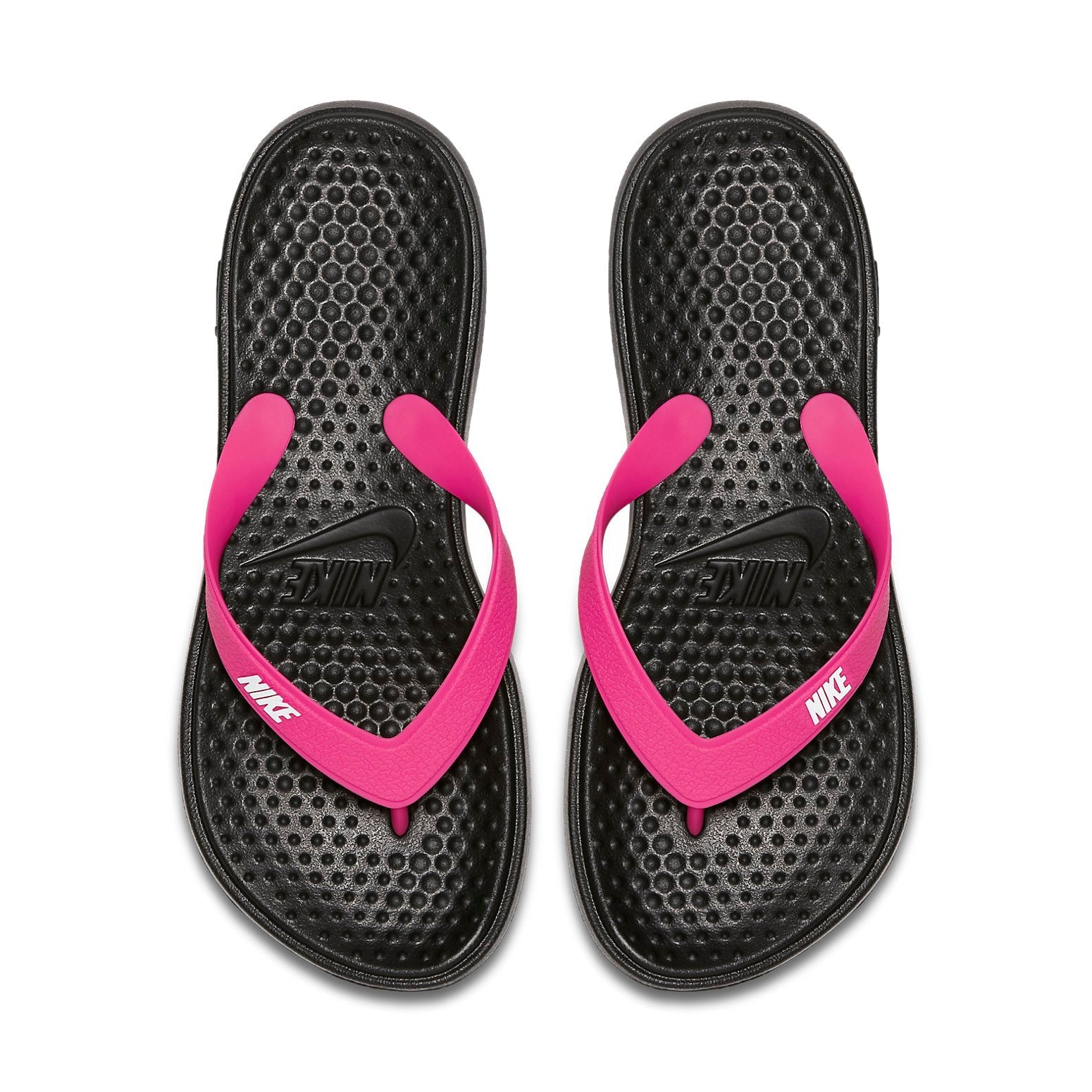 (WMNS) Nike Solar Thong 'Black White Vivid Pink' 882699-001
