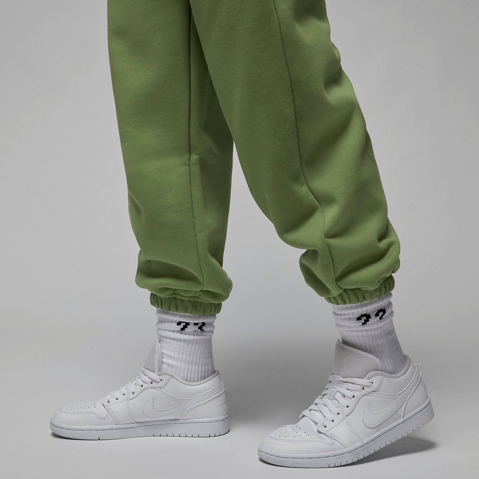 (WMNS) Air Jordan Flight Fleece Trousers 'Green' FB5114-340