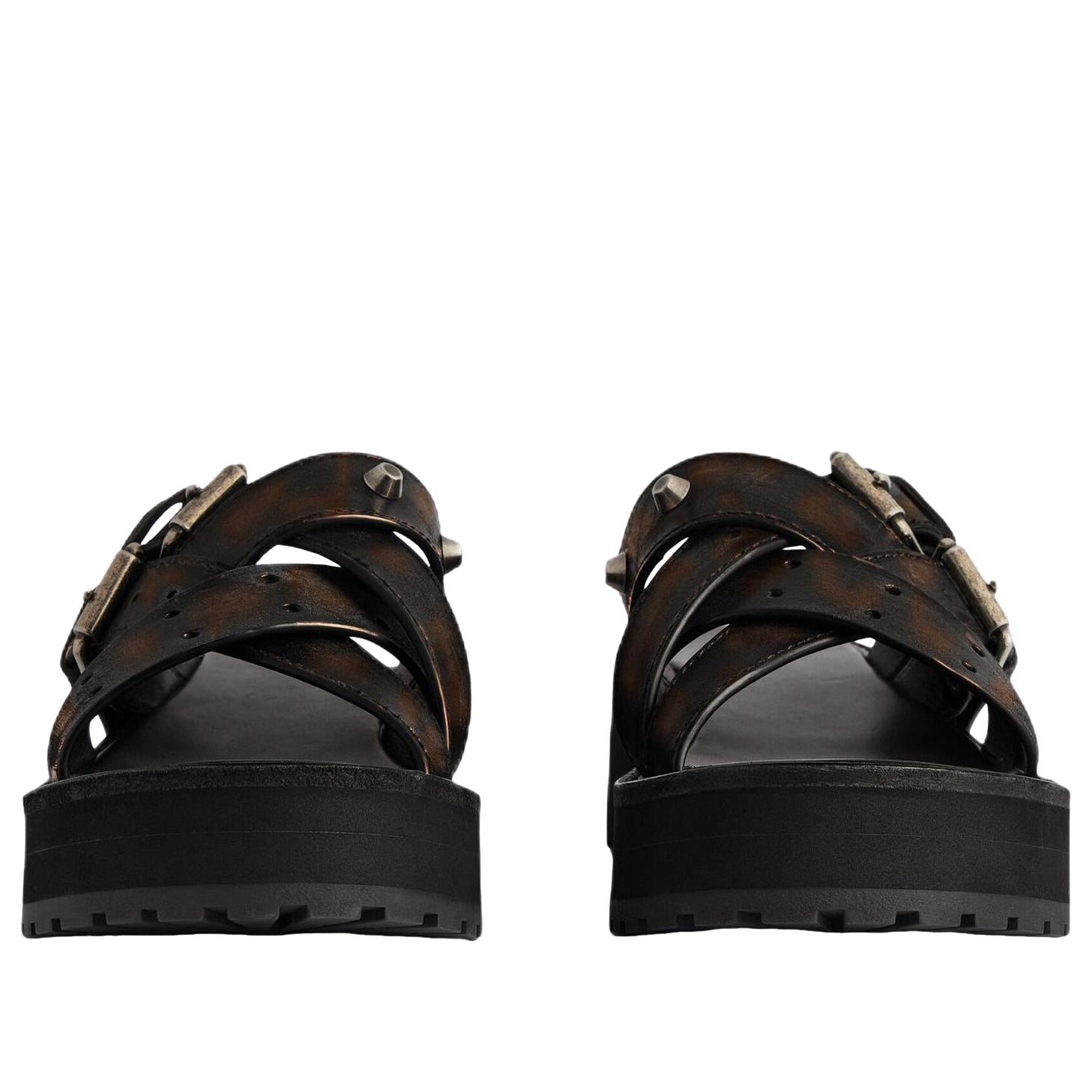 (WMNS) Balenciaga Venom Open Mule 'Brown' 866569WBEQ32824