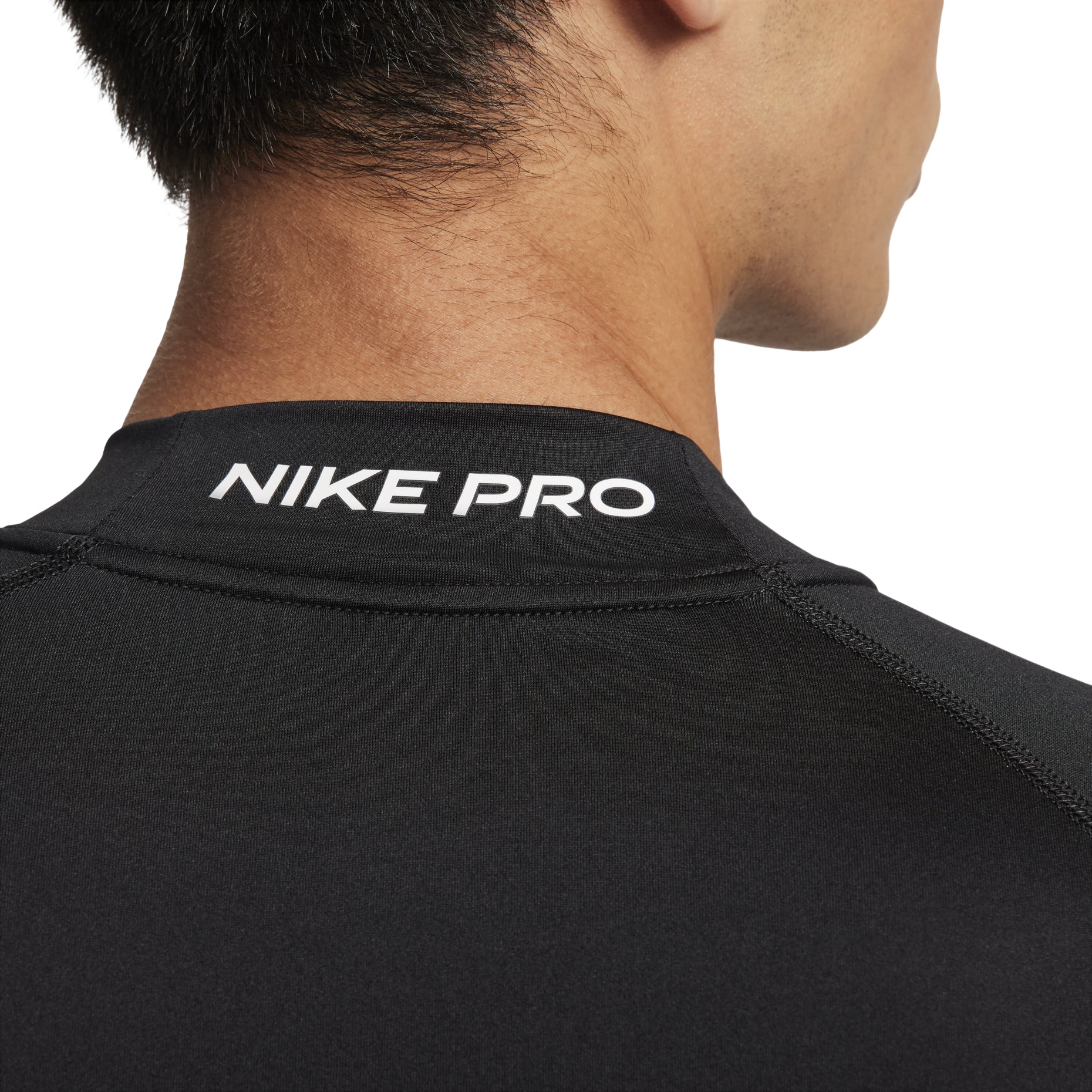 Nike Pro Dri-FIT Fitness Mock-Neck Long T-Shirt 'Black' FB7909-010