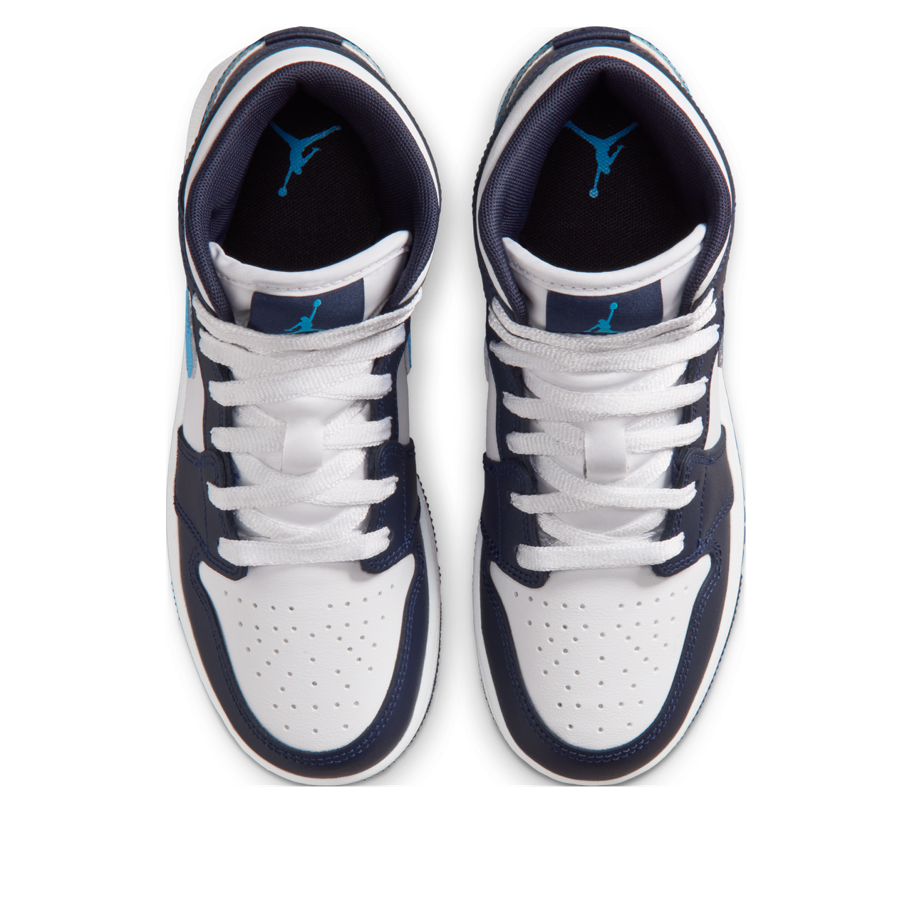 (GS) Air Jordan 1 Mid 'Obsidian White' DQ8423-404