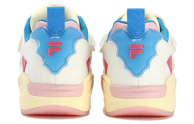 (WMNS) FILA FUSION Lifestyle Basketball Heritage Sneakers 'White Blue Pink' T12W323205FWS