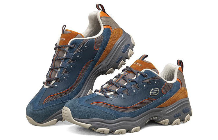 Skechers D'Lites 1.0 Low-Top Running Shoes Blue 237154-NVOR