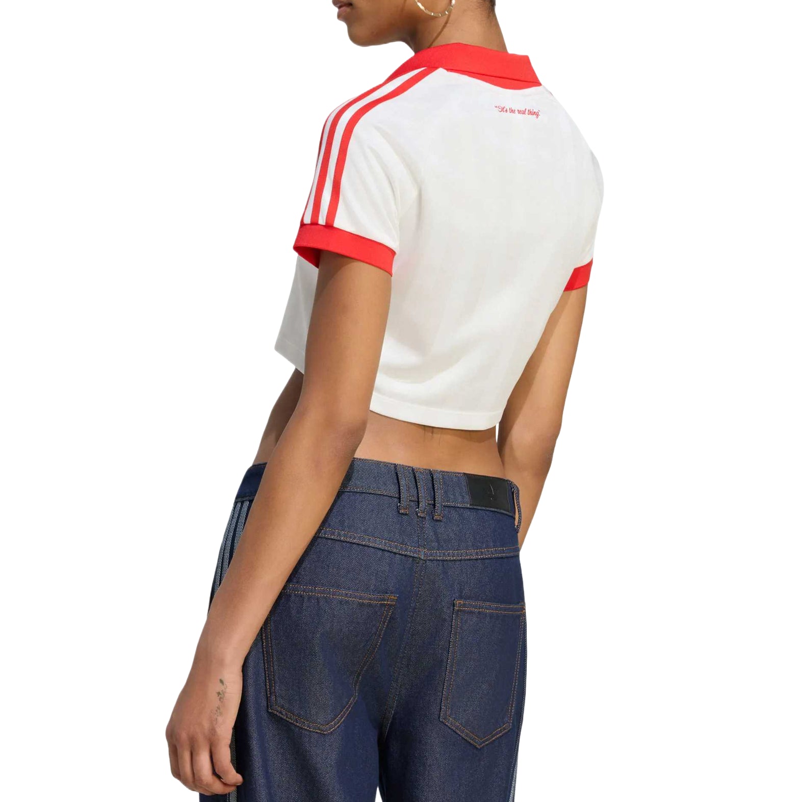 (WMNS) adidas x Coca-Cola Cropped Jersey Asia Sizing 'White' KY7571