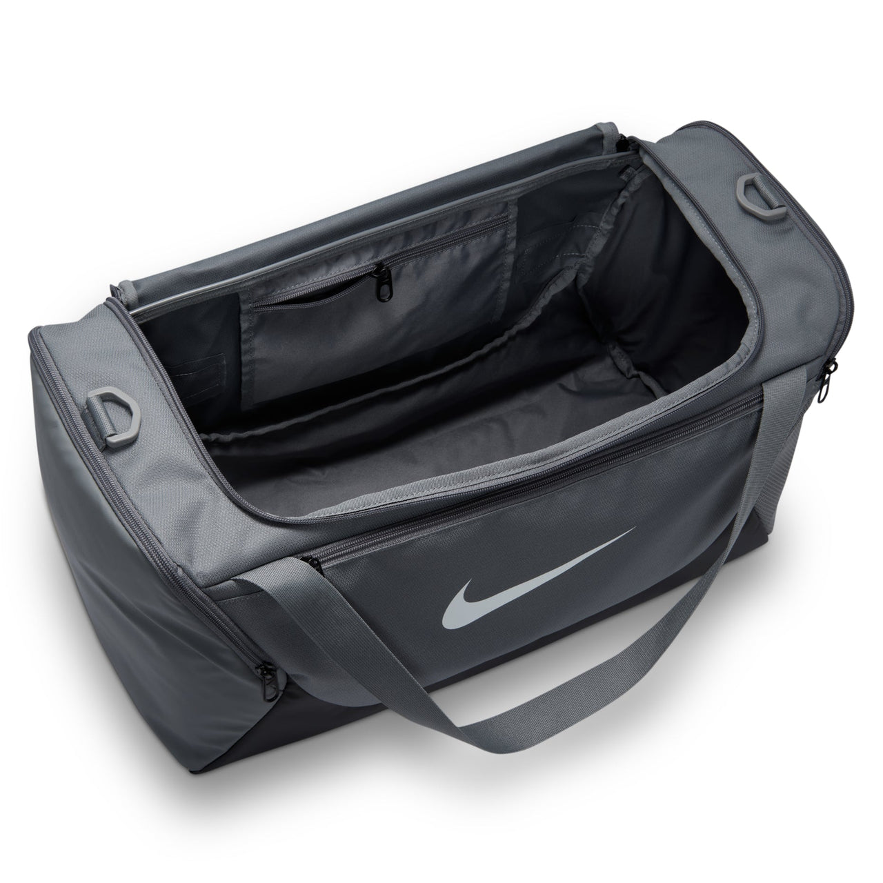 Nike Brasilia 40L Small Duffel Bag 'Smoke Grey Black White' IB4394-084