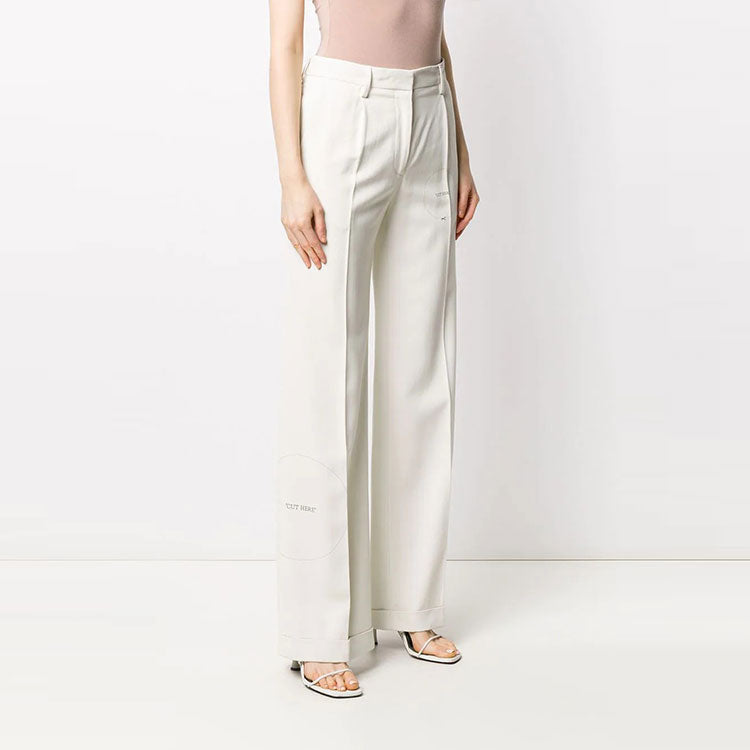 (WMNS) Off-White SS20 Cut Here Tailored Trousers OWCA102S20FAB0040100