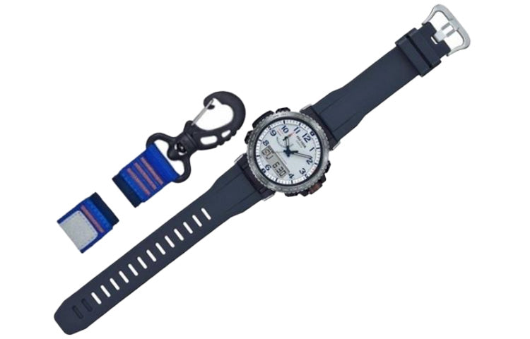 CASIO Waterproof Solar Powered Sports Mens Blue Analog/Digital Combo PRW-50YAE-2PR