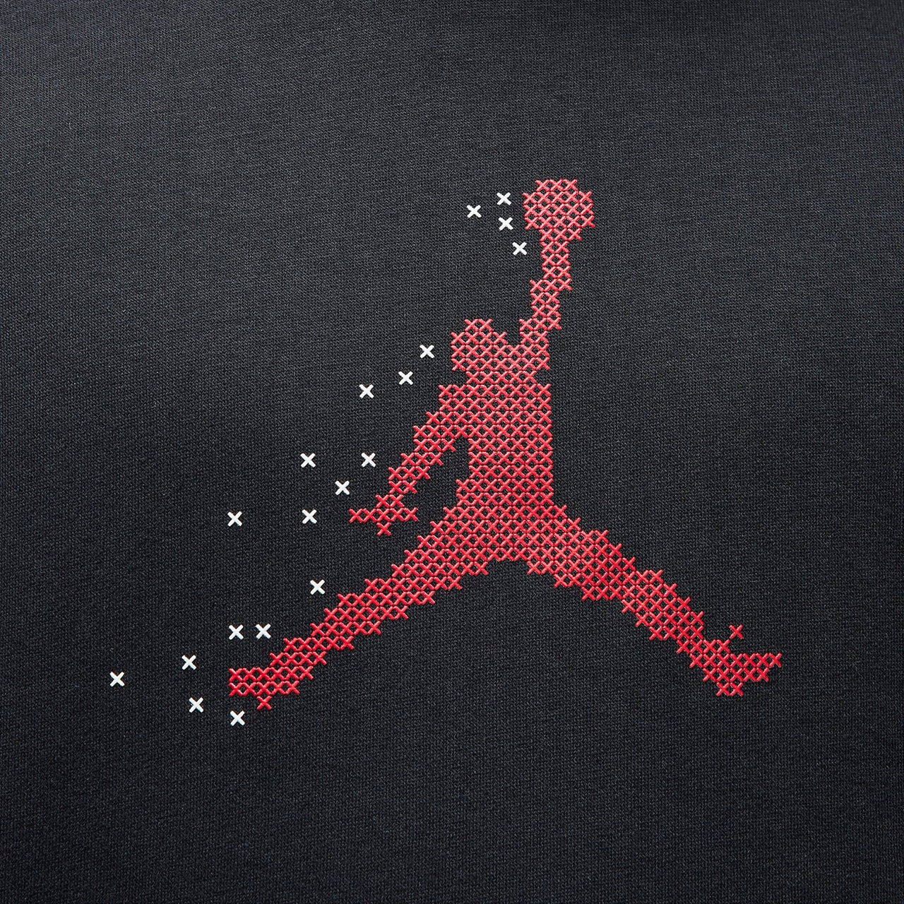 Air Jordan Holiday Fleece Pullover Hoodie 'Black Gym Red' FD7466-010