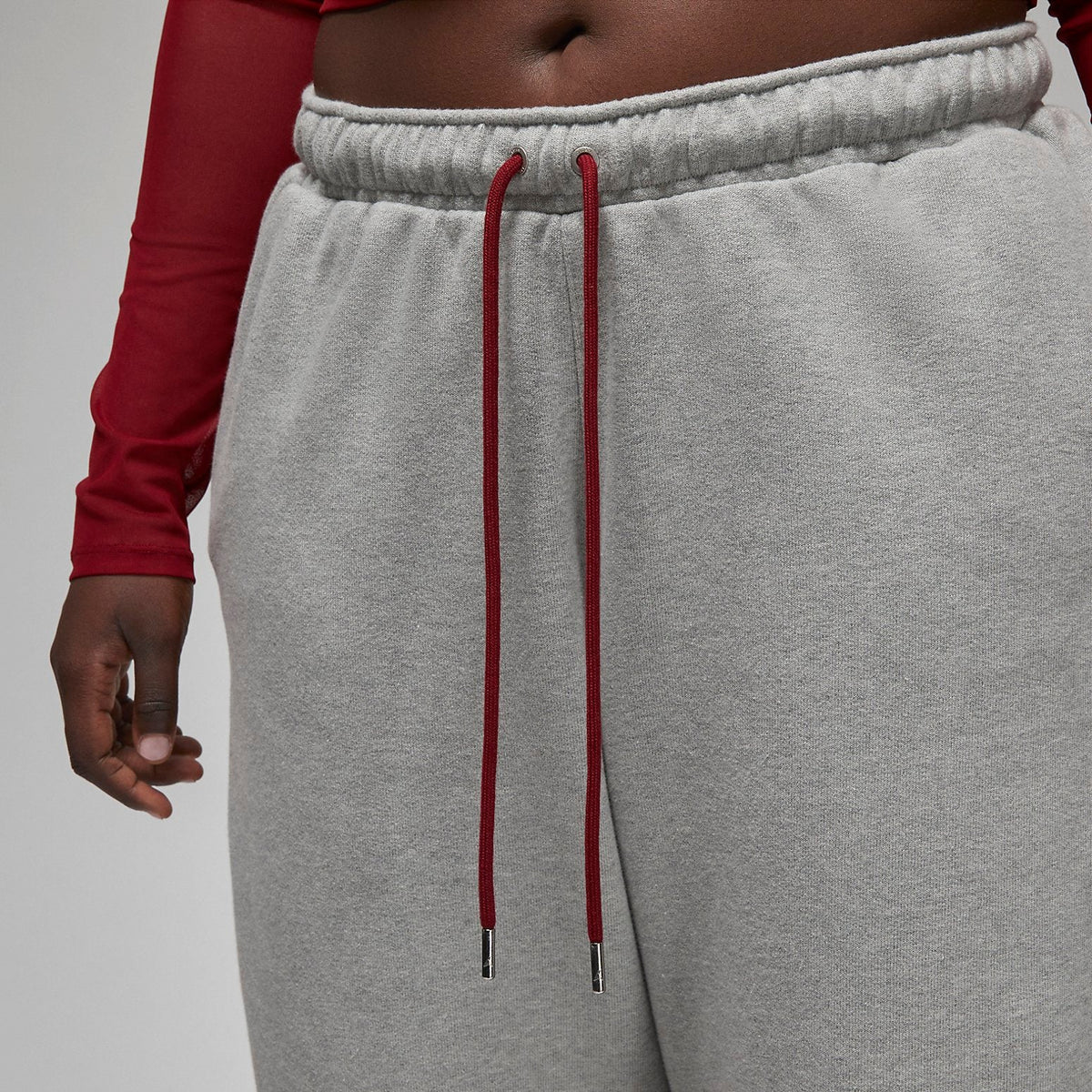 (WMNS) Air Jordan x Teyana Taylor Sweatpants 'Grey Heather' FB2624-063