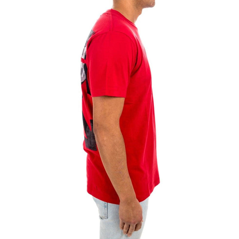 Off-White Alphabet Logo Pattern Short Sleeve Version Red OMAA027S201850042088
