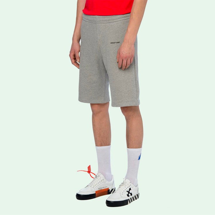 Off-White Basic Printing Small Logo Shorts Gray OMCI006S19D250220710