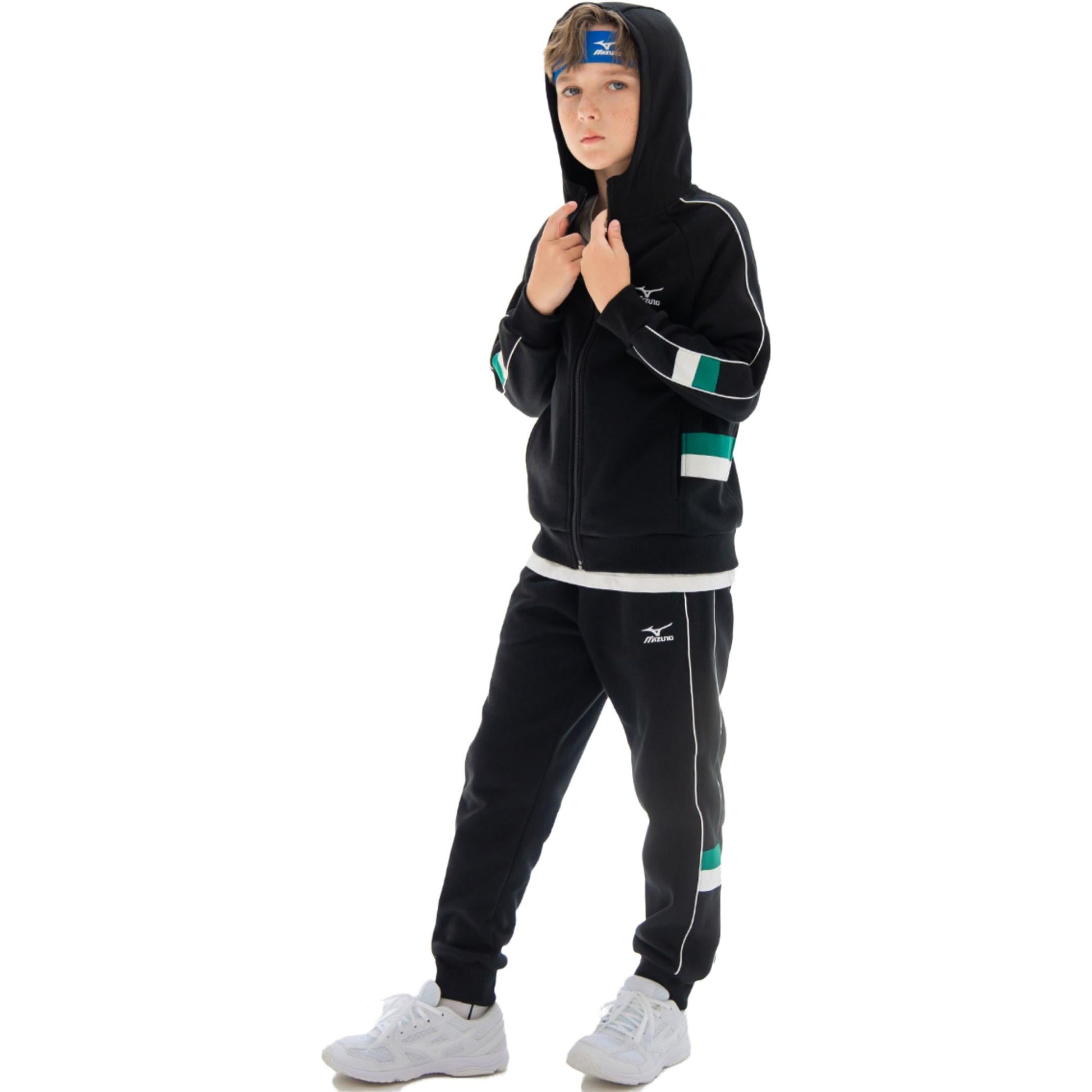 (GS) Mizuno Sportswear Jacket Suit 'Black' TZ2192