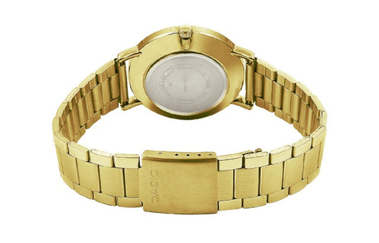 Casio Dress Analog Watch 'Gold White' MTP-VT01G-7B