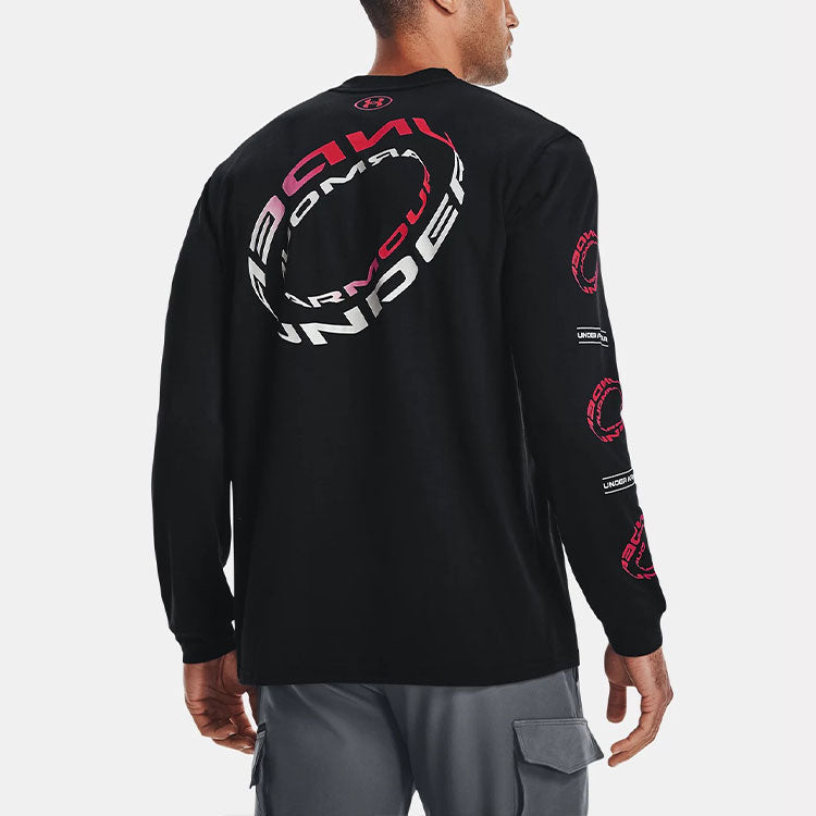 Under Armour Branded Spiral Heavyweight Long Sleeve T-shirt 'Black' 1366473-001