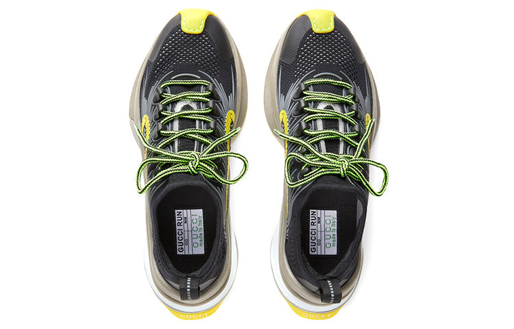 (WMNS) Gucci Run sneaker 'Black Yellow Beige' 680939-USM10-8480
