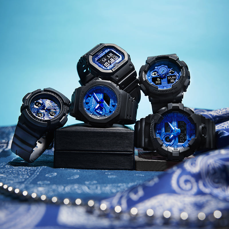 CASIO G-Shock Analog-Digital 'Black Blue' AWG-M100SBP-1APR