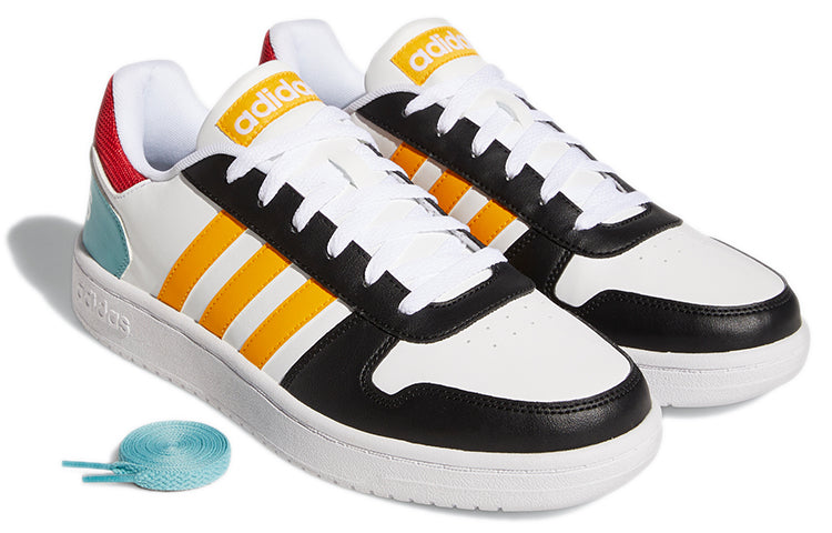 adidas Hoops 2.0 'White Black Yellow' GY5899