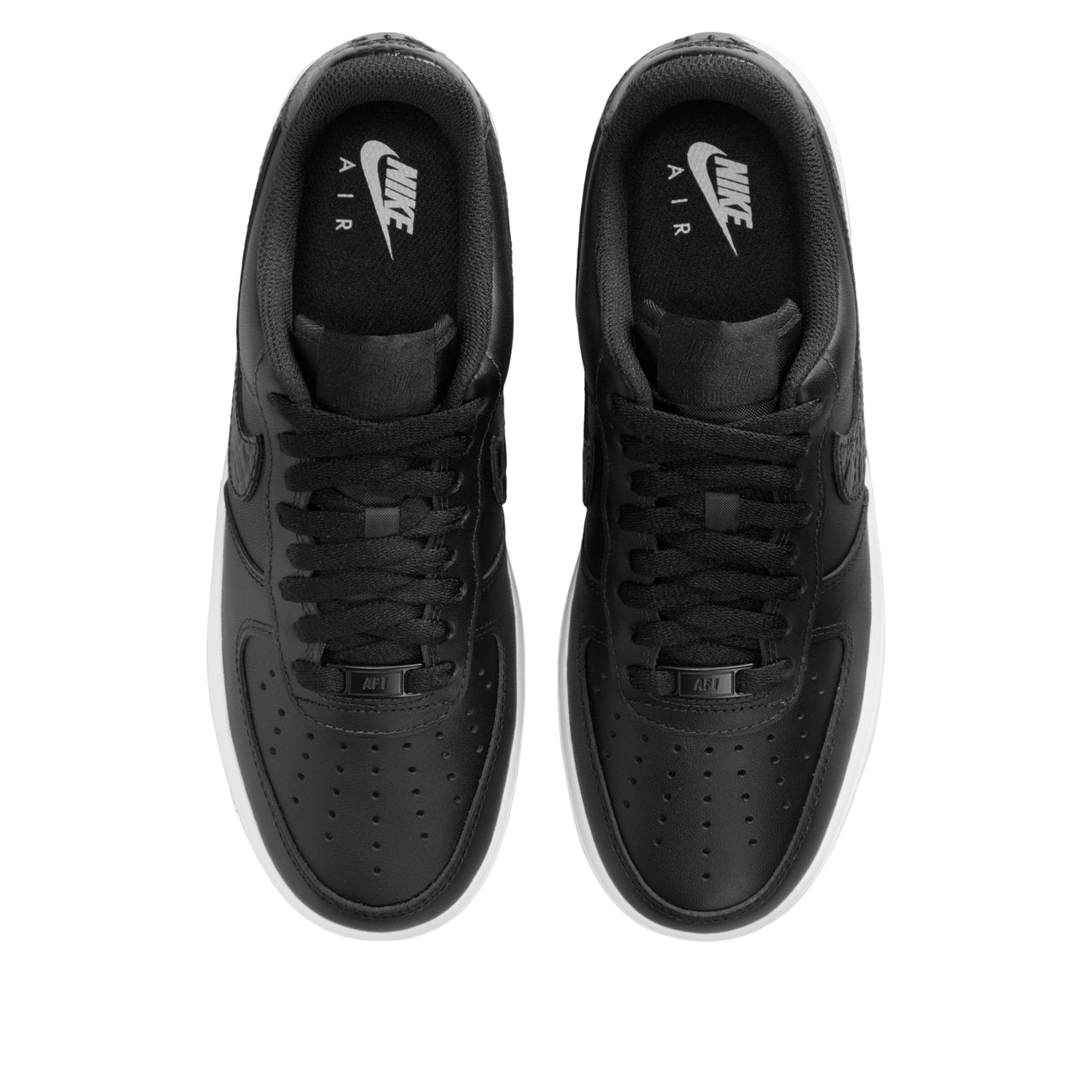 (WMNS) Nike Air Force 1 Low Pebble Croc 'Black' IO4837-001