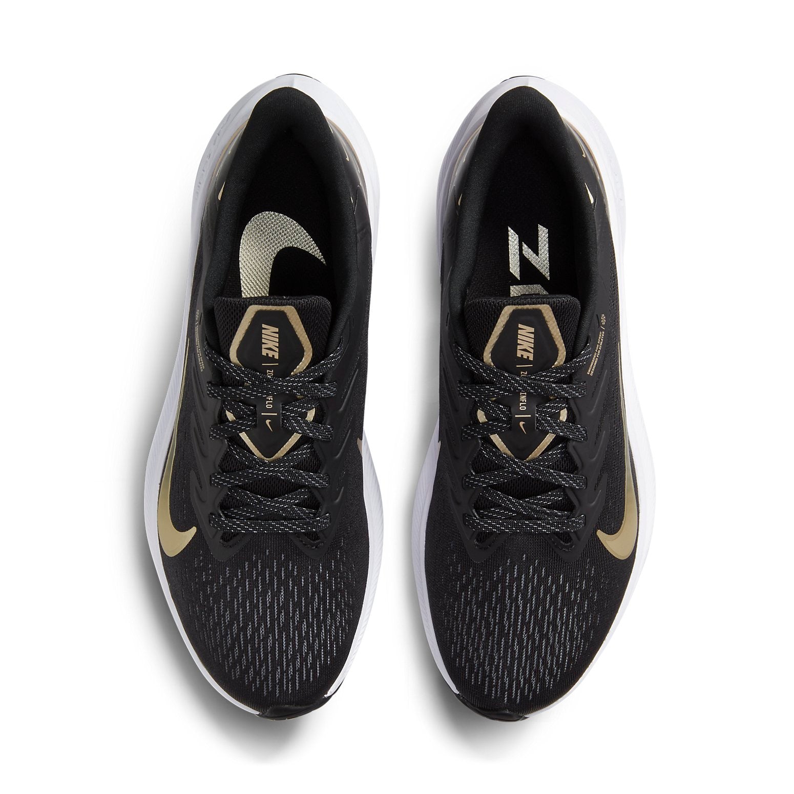 (WMNS) Nike Air Zoom Winflo 7 Premium 'Black Metallic Gold Grain' CV0140-001