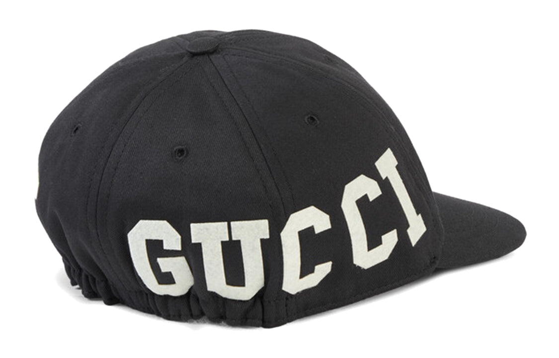 (WMNS) Gucci Cotton Canvas Baseball Hat With Gucci Patch 'Black' 751400-4HA0M-1077