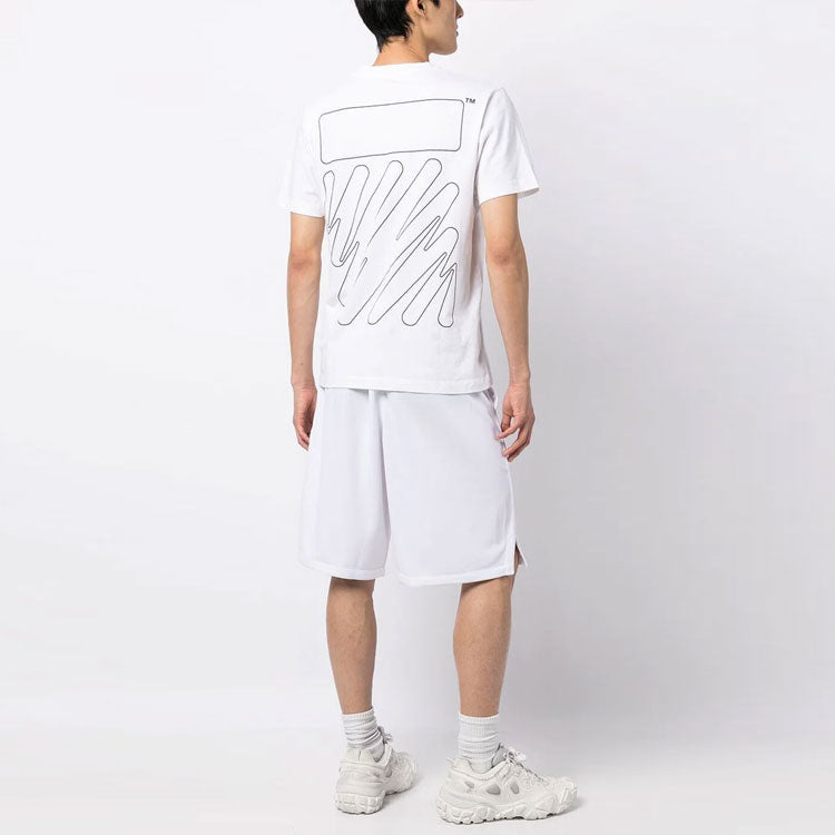 Off-White Logo-Print Diag Tee OMAA027F22JER0166011