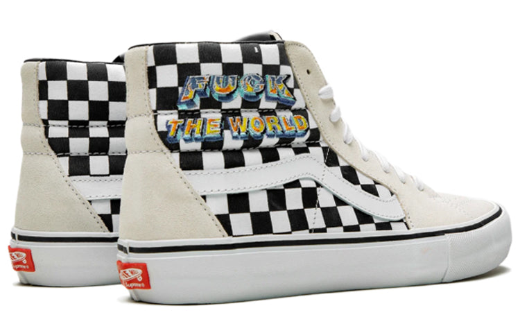 Vans Supreme x SK8-HI 'Fuck The World - White' VN0A45JDSY4