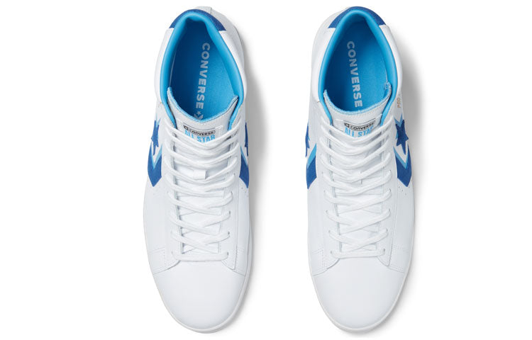 Converse Pro Leather Double Logo High Top 'White Blue' 169035C