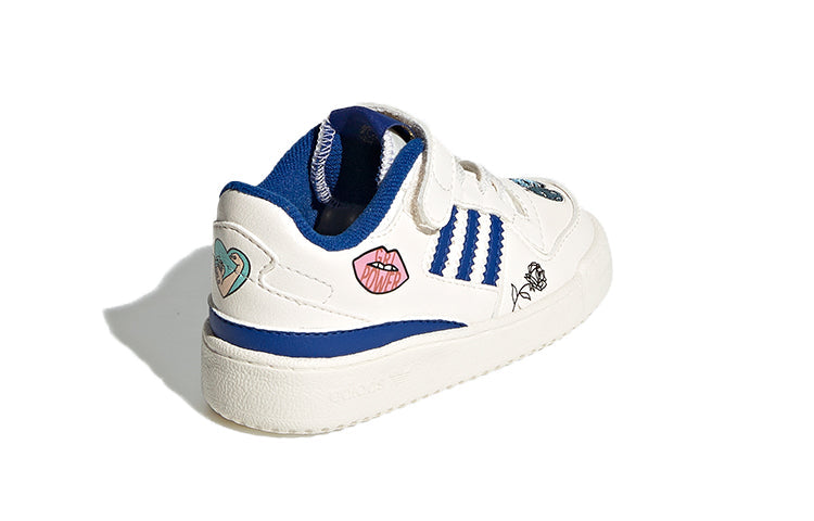 (TD) adidas originals Forum Low El I Shoes White/Blue FY2546