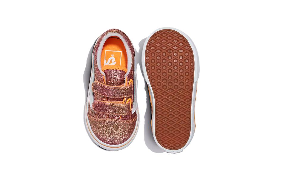 (TD) Vans Old Skool V 'Glitter - Sunrise Glitter' VN0009RC6GL