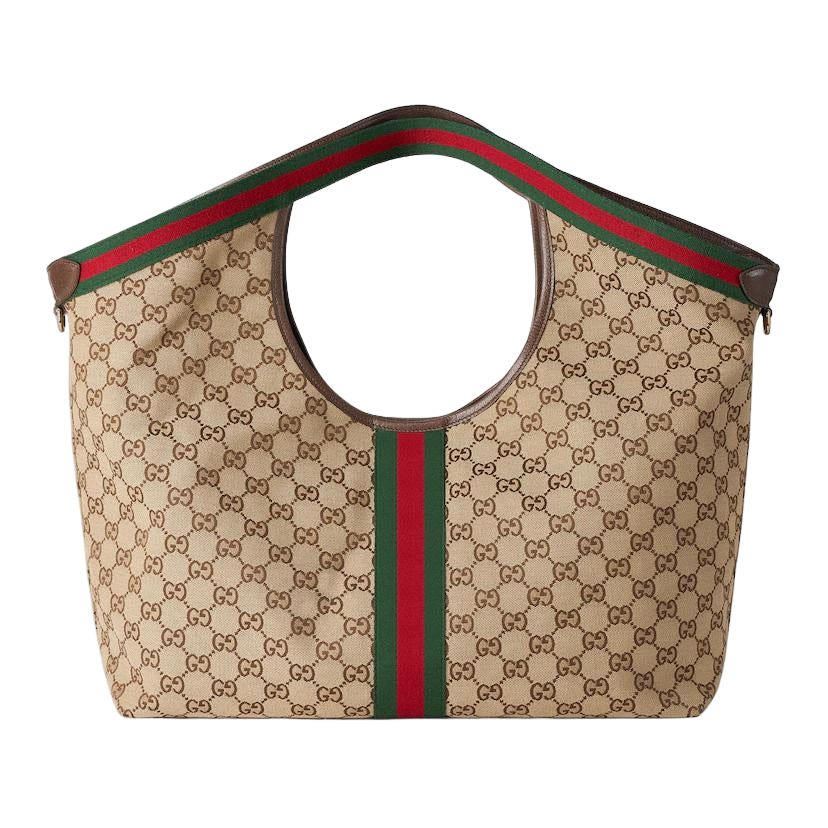(WMNS) Gucci Giglio Large Tote Bag 'Beige Dark Brown' 853971-FAFFP-2547