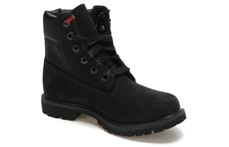 (WMNS) Timberland 6 Inch Premium Red tag Boots 'Black Nubuck' A1TJQ