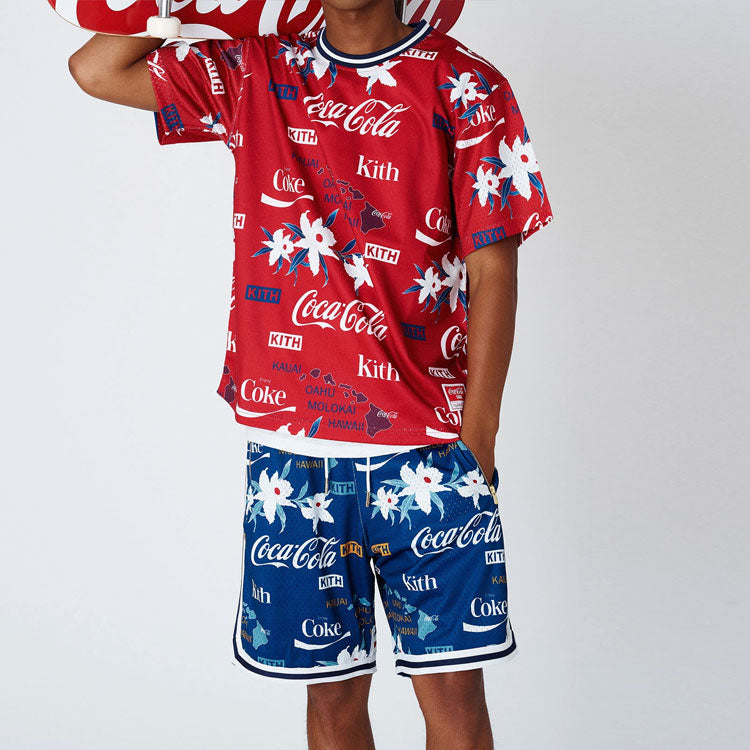 KITH x Coca-Cola x Mitchell & Ness BP Hawaii Jersey Tee KH-001