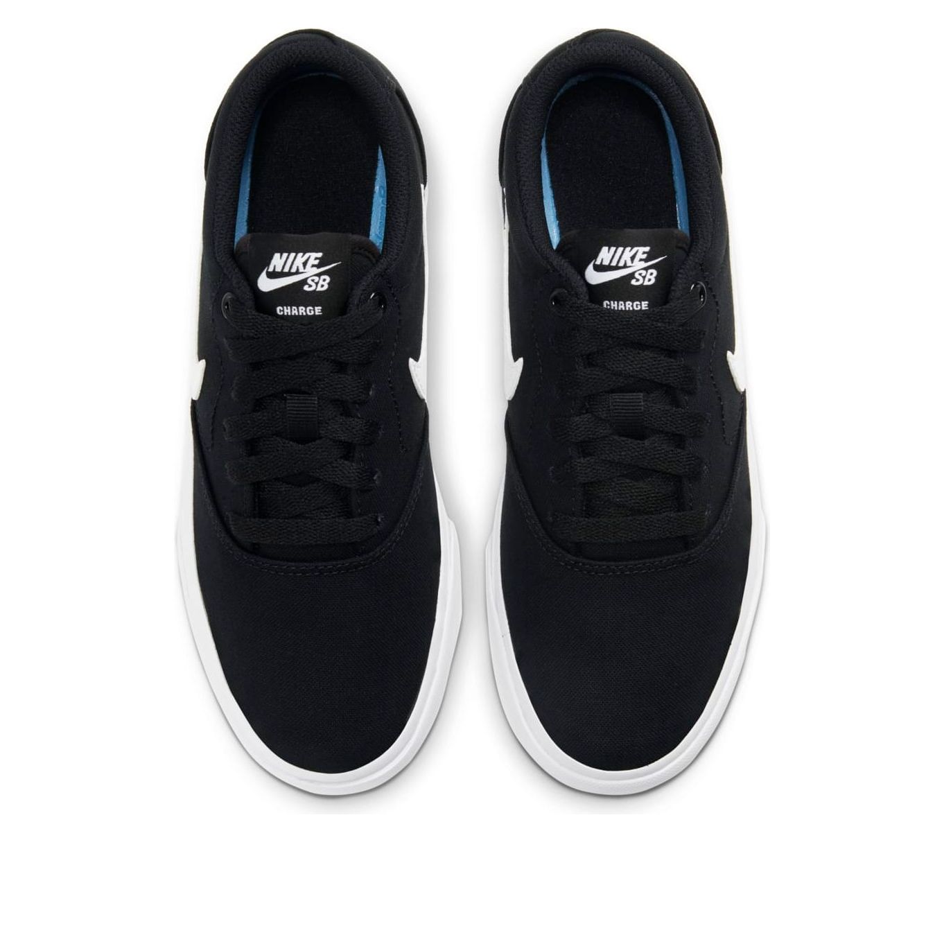 (GS) Nike SB Charge Canvas 'Black White' CQ0260-004