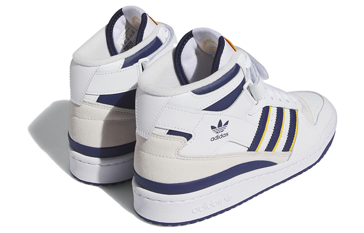 (WMNS) adidas Forum Mid 'White Blue Yellow' IE7416