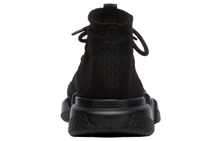 (WMNS) Balenciaga Speed Lace Up Trainer 'Knitted Black' 559353W1HP01000