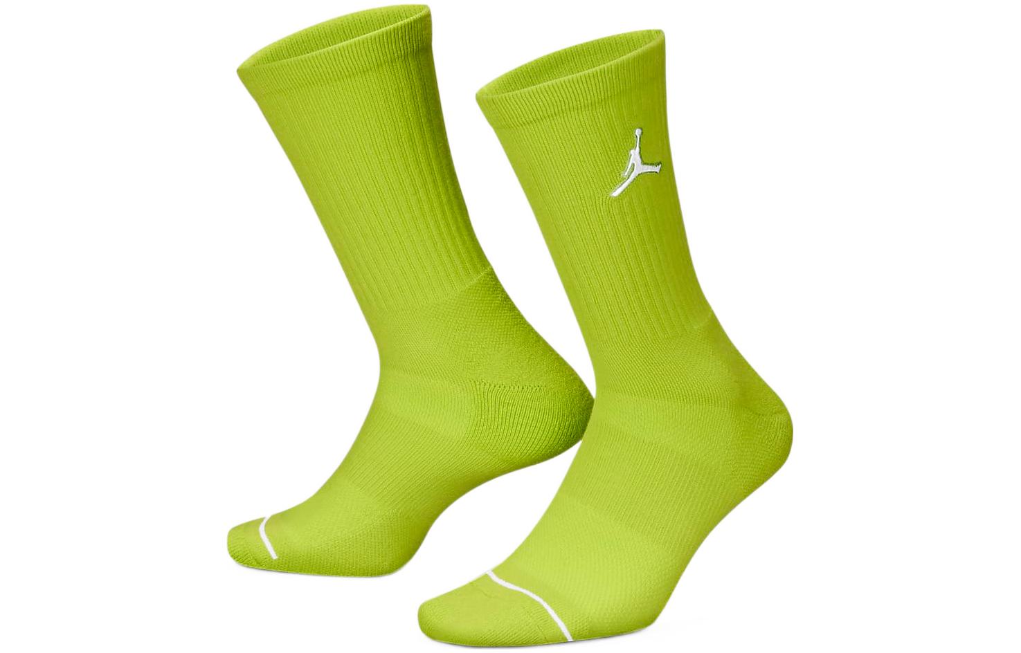 Air Jordan Everyday Max Crew Sports Socks 'Red Olive Green Grey' SX5545-300