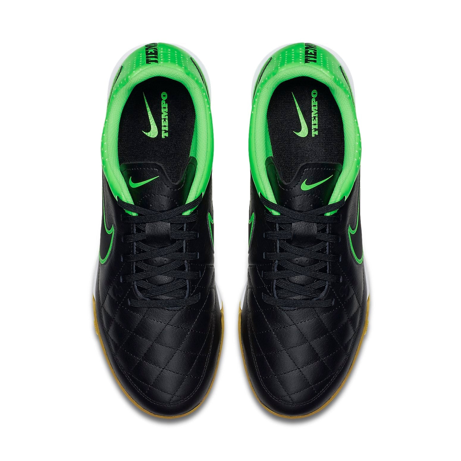 Nike Tiempo Genio Leather IC 'Black Green' 631283-003