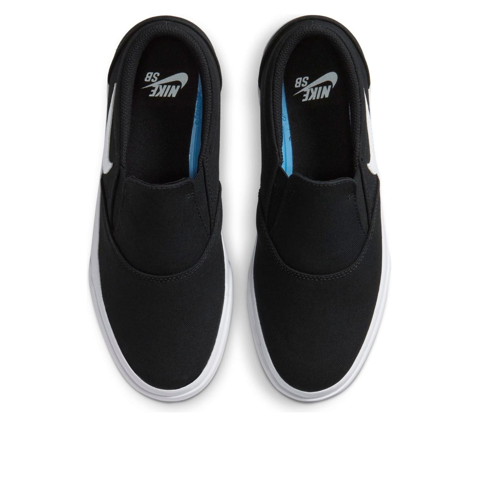 (WMNS) Nike SB Charge Canvas Slip 'Black White' DA2607-001
