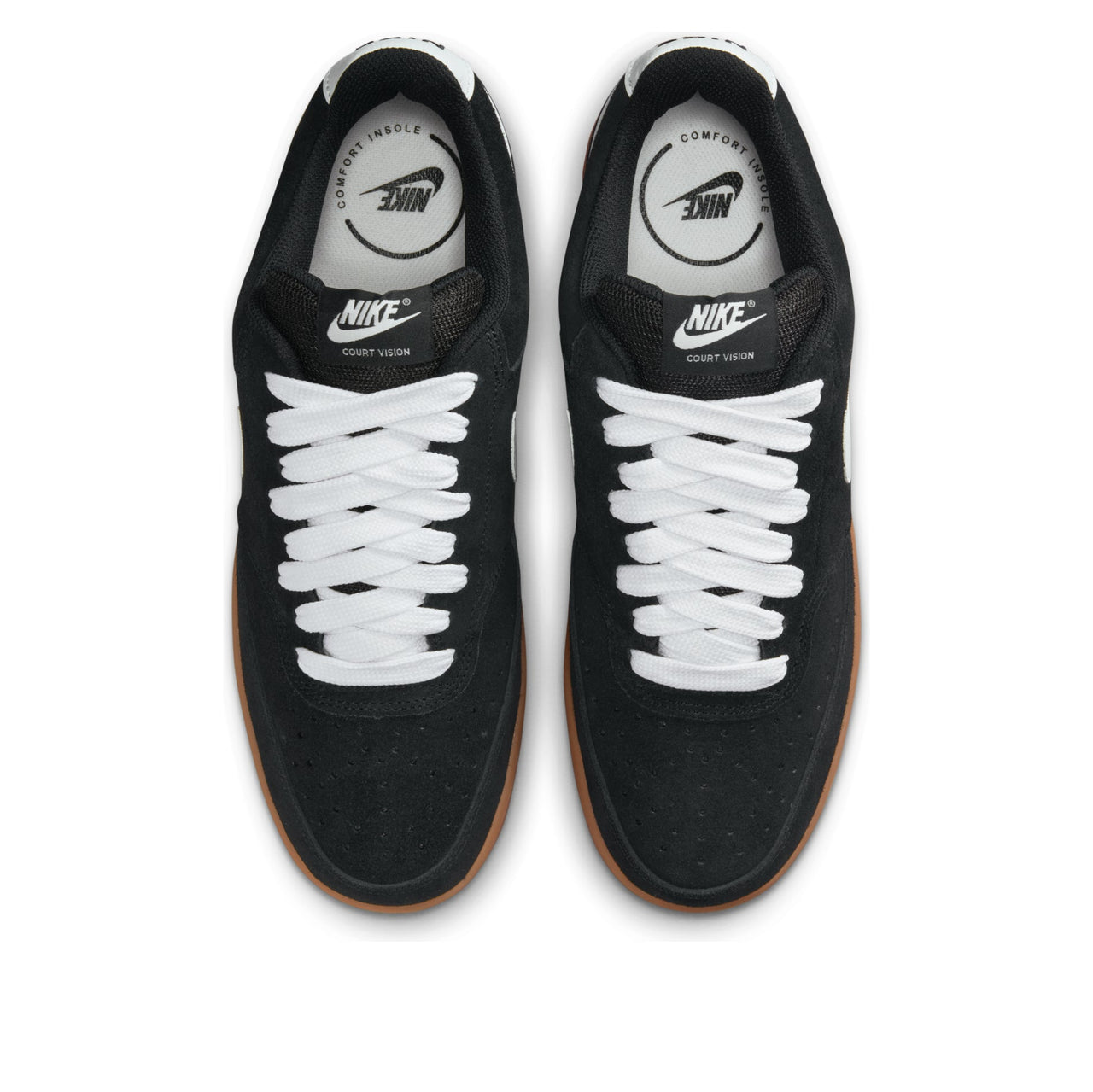 Nike Court Vision Low FL 'Black White Gum' IO7727-001