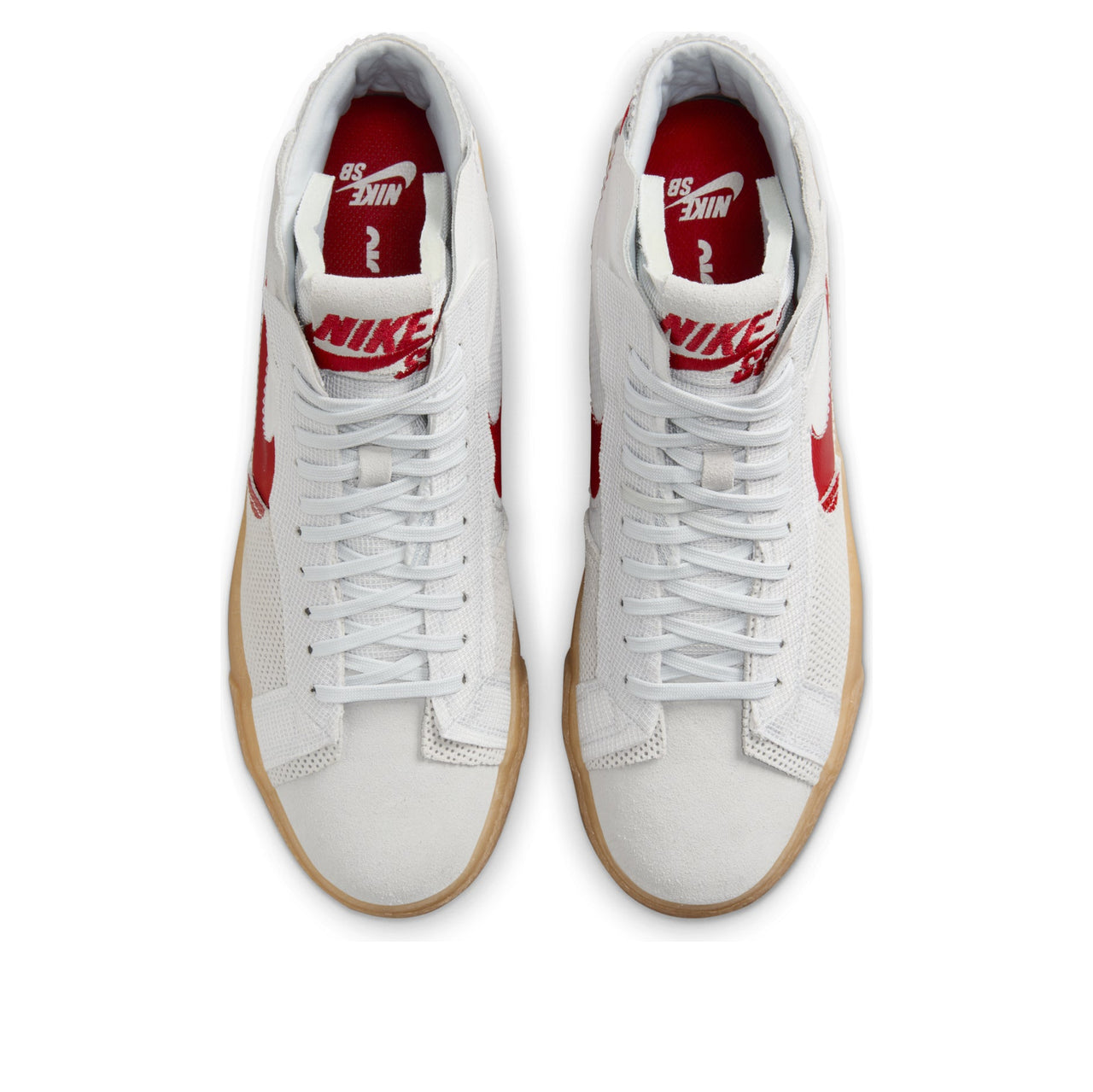 Nike SB Zoom Blazer Mid 'Deconstructed White University Red Gum' FD5113-100