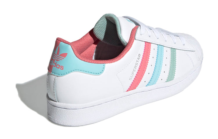 (GS) adidas Superstar J 'White Hazy Rose Sky' FZ0649
