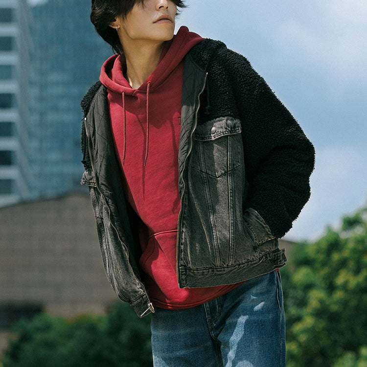 Men's Levis Hooded Embroidered Red 34590-0002