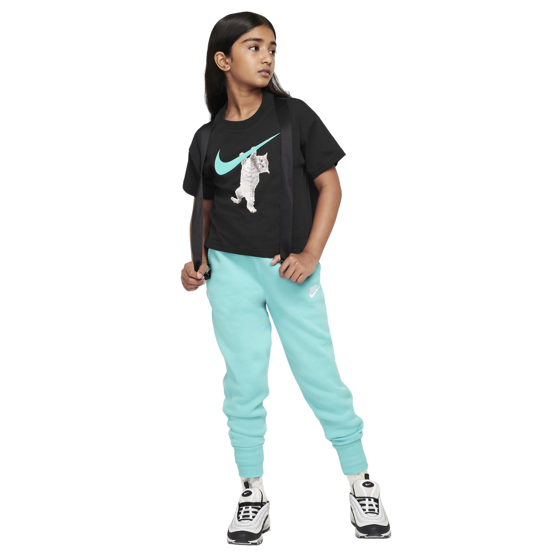 (GS) Nike Sportswear Graphic T-shirt 'Black' FZ5538-010