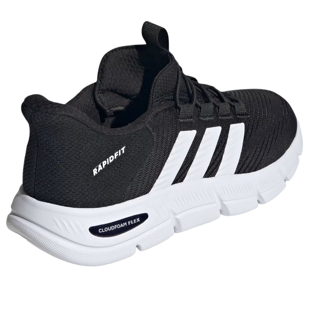 (WMNS) adidas Cloudfoam Flex Rapidfit Shoes 'Core Black Cloud White Silver Metallic' HP7002