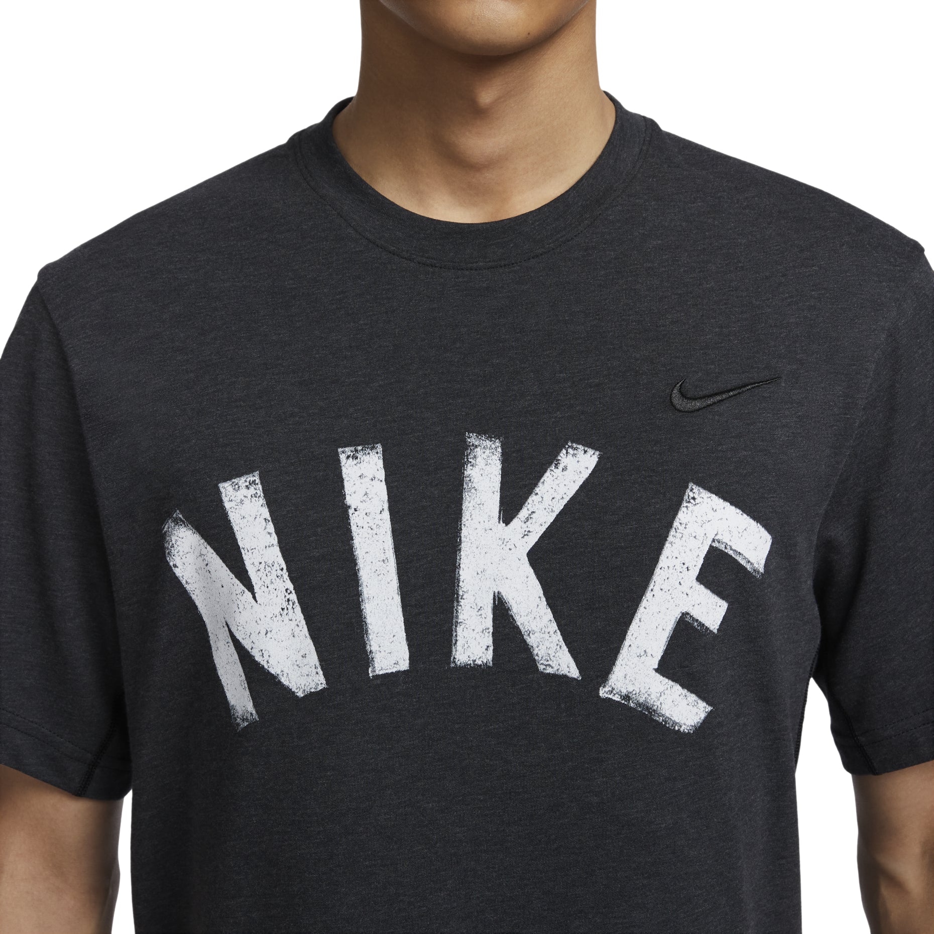 Nike Primary Swoosh Dri-FIT T-Shirt Asia Sizing 'Black White' FV9771-010
