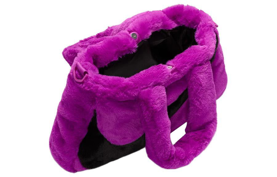 Nike NSW Faux Fur Tote Bag 'Vivid Purple Black' DQ5804-551